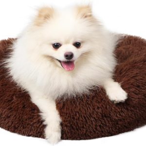 Marshmallow Cat Bed Kawaii Cat Nest for Indoor Cats Washable Fluffy Anti Anxiety Kitten Bed 19 Inches