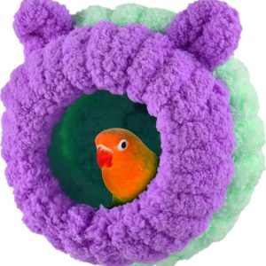 Bird Nest, Conure Breeding Bed Parrotlet Snuggle Bed Lovebird Nest for Conure, Lovebird, Canary, Finch, Hamster (Less Than 5 inches Long)
